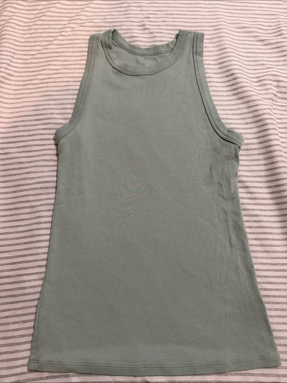 a new day Sage Ribbed Tank Top